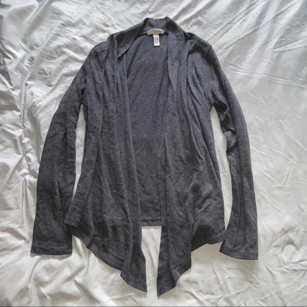 Ambiance Apparel Grey Cardigan Sweater